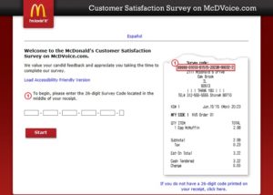 mcdvoice survey