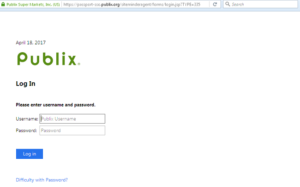 Publix login