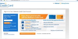 Walmart Credit Card Login