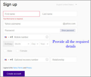 Create-Yahoo-mail-account