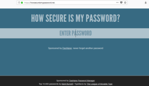 how secure is my password tester